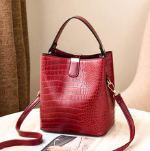 Load image into Gallery viewer, Kendra Crocodile Bucket Bag